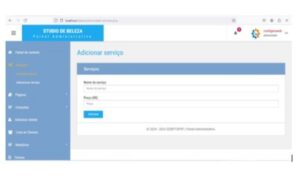 Sistema de gerenciamento de salão de beleza em PHP 8.0