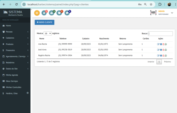 Sistema para barbearias em PHP 7.4 e MySql - Imagem 3