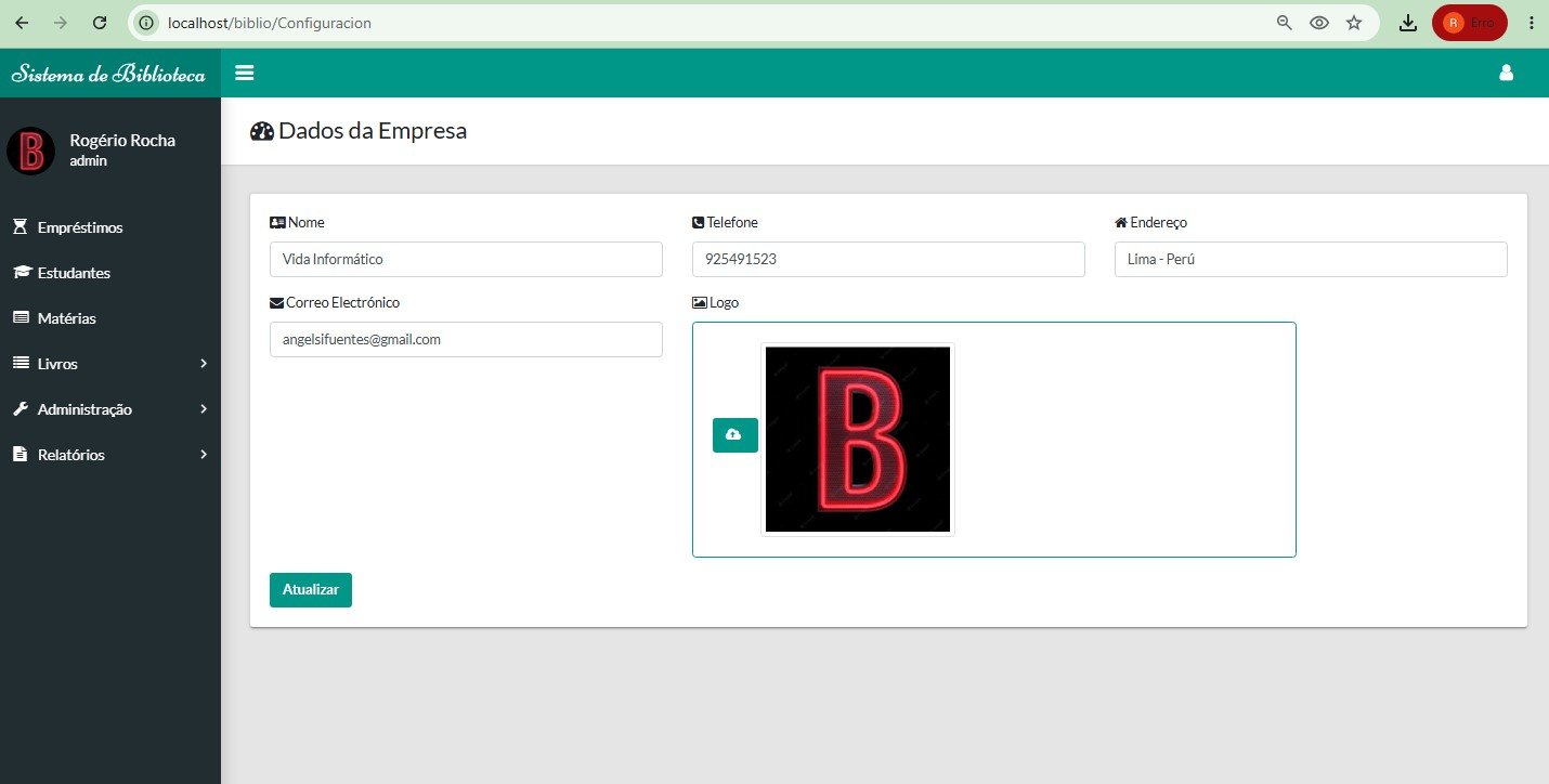 Sistema de gerenciamento de bibliotecas Biblo template verde – PHP 8.2 - Imagem 5