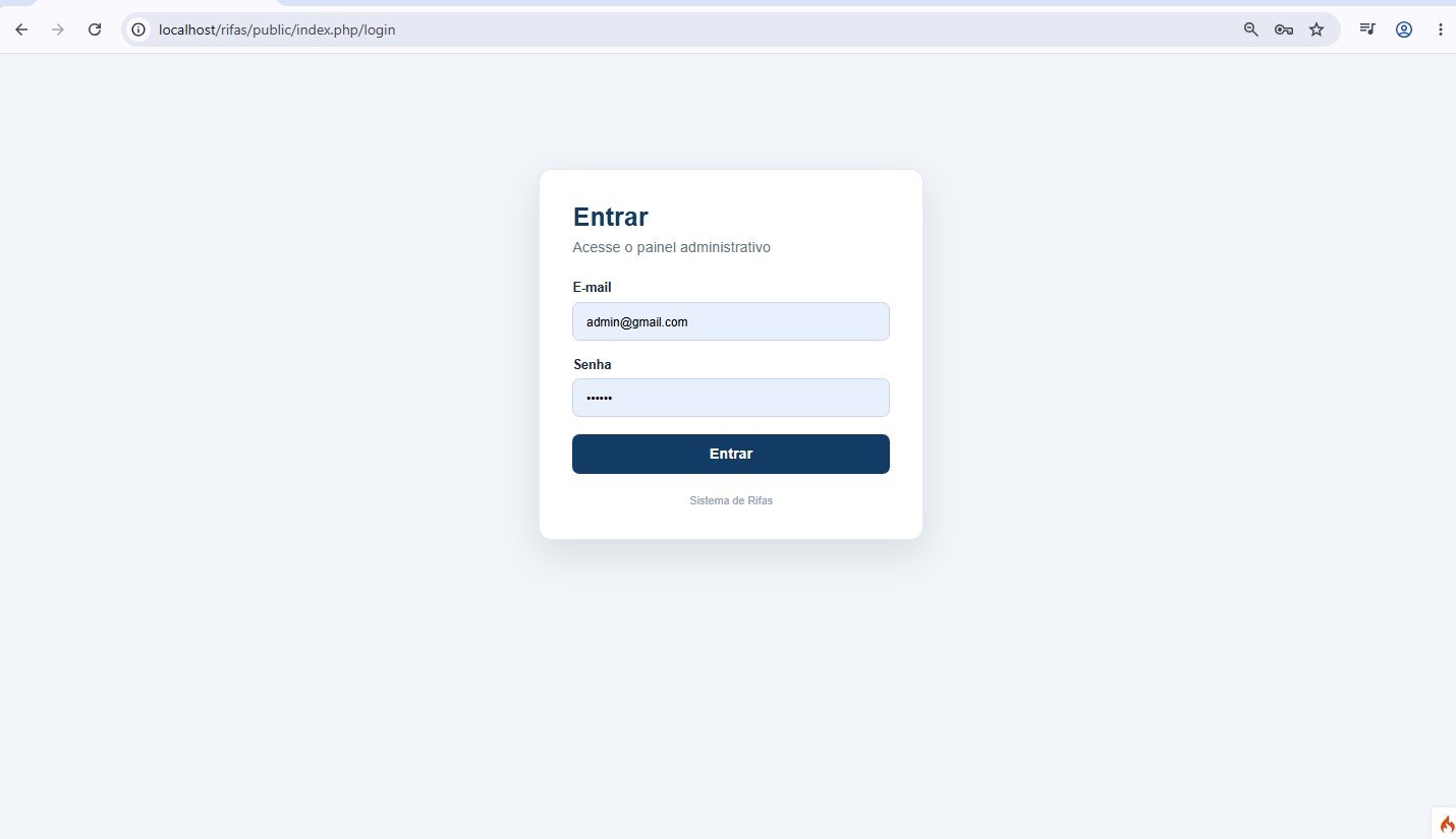 Sistema de Rifas Online em PHP e codeigniter 4 - simples, organizado e fácil de acompanhar! - Imagem 3